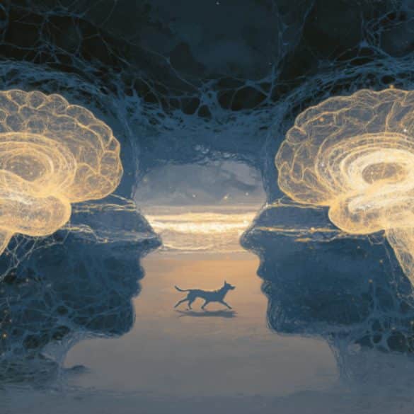 This shows two brains.