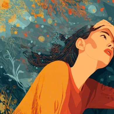 This shows a stressed woman.