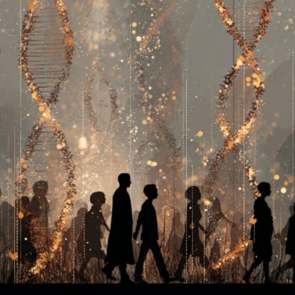 This shows people and DNA.