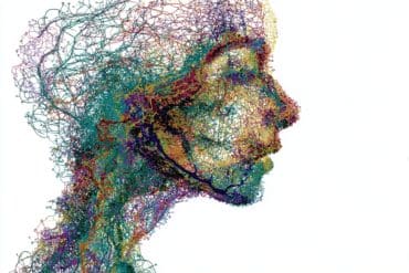 This shows a woman's head.