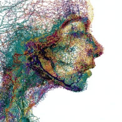 This shows a woman's head.