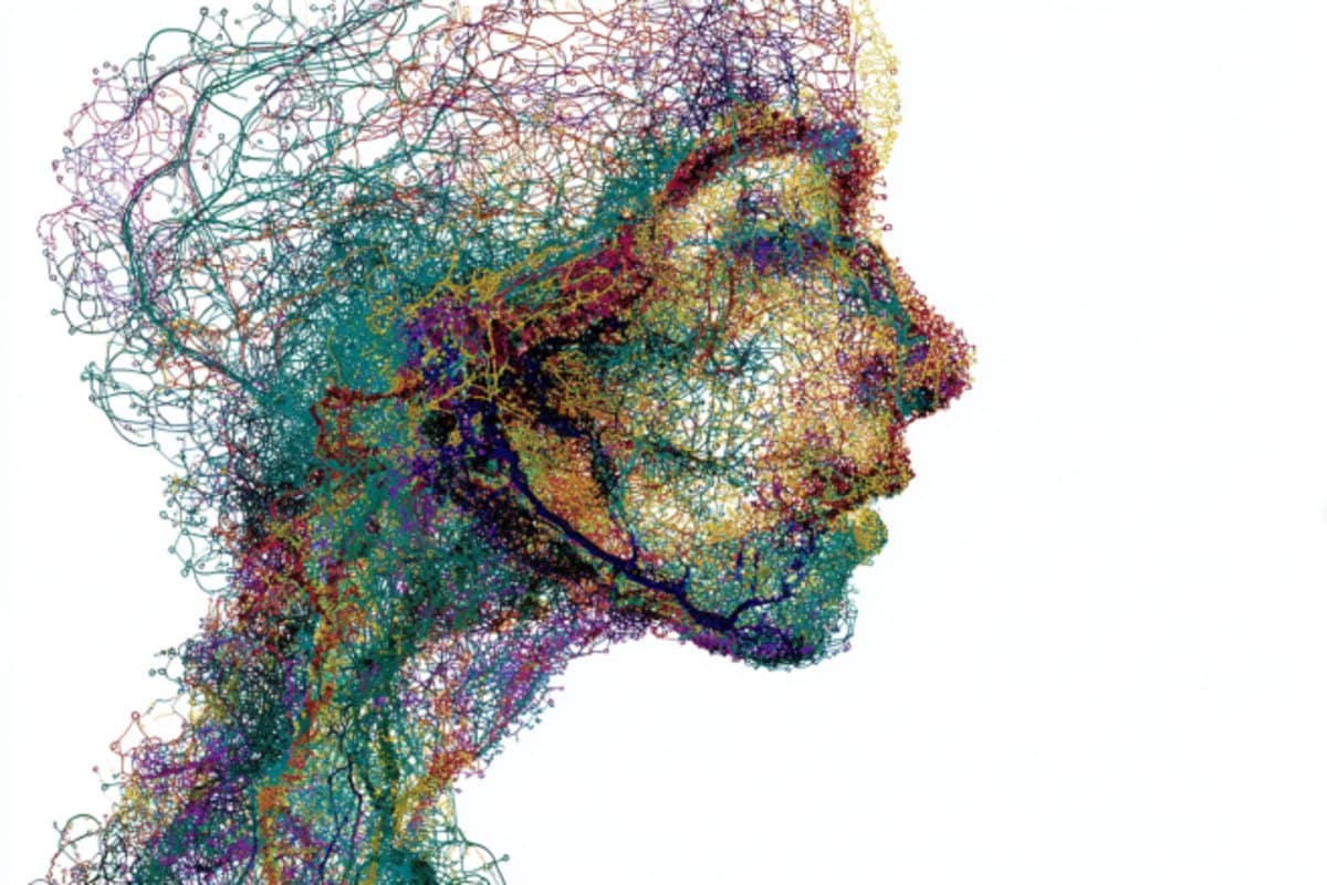 This shows a woman's head.