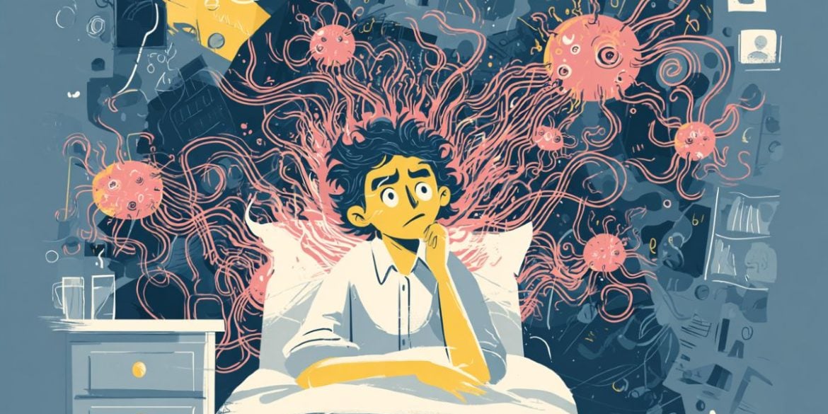 This shows a sick person in bed.