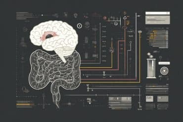 This shows a brain and a gut.