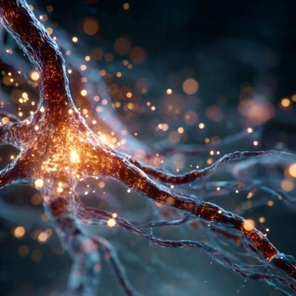 This shows a neuron.