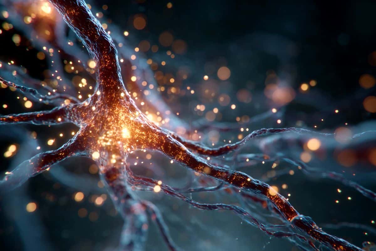 This shows a neuron.