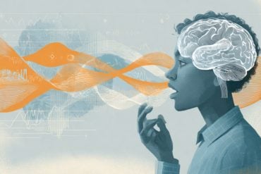 This shows a person talking.