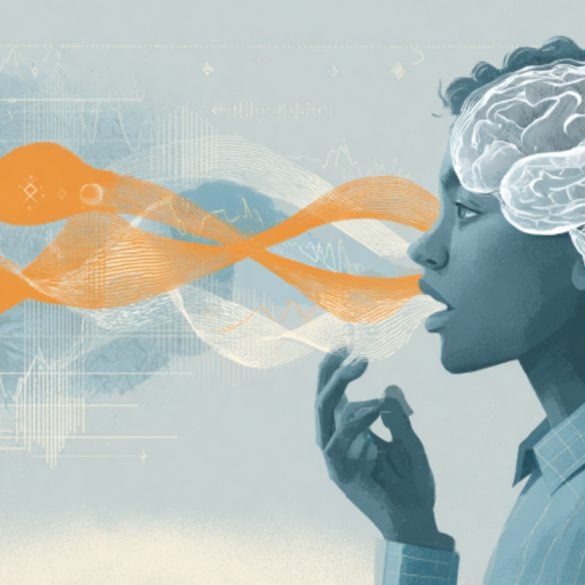 This shows a person talking.