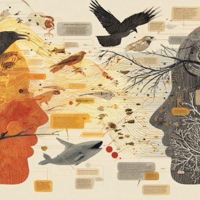 This shows two heads and speech bubbles.