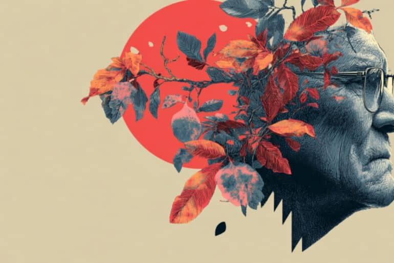 This shows an older man's head.