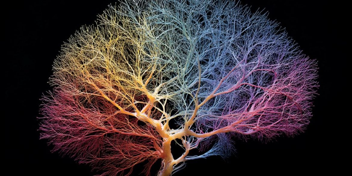 This shows a brain and neurons.