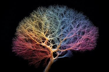 This shows a brain and neurons.