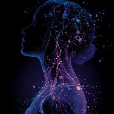 This shows the outline of a woman.