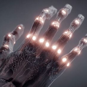 This shows a bionic hand.