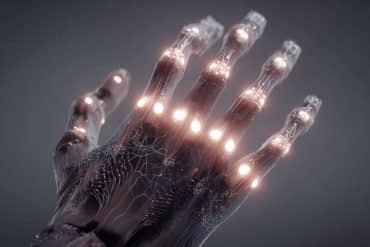 This shows a bionic hand.