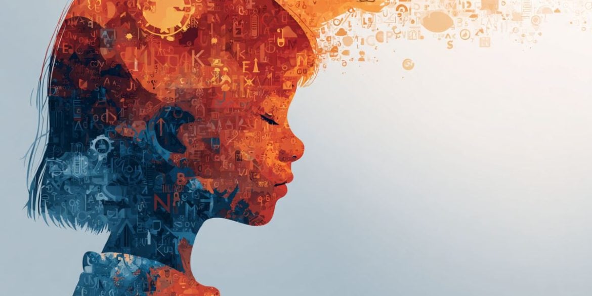 This shows the outline of a child's head.