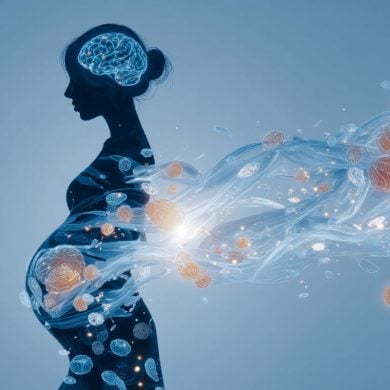 This shows a pregnant woman.