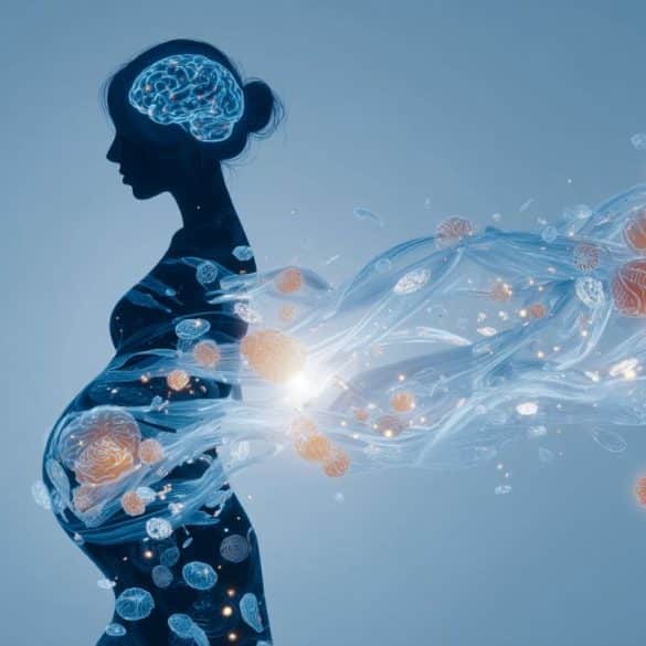 This shows a pregnant woman.