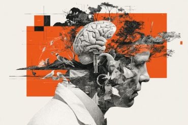 This shows a head and a brain.