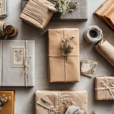 This shows wrapped gifts.