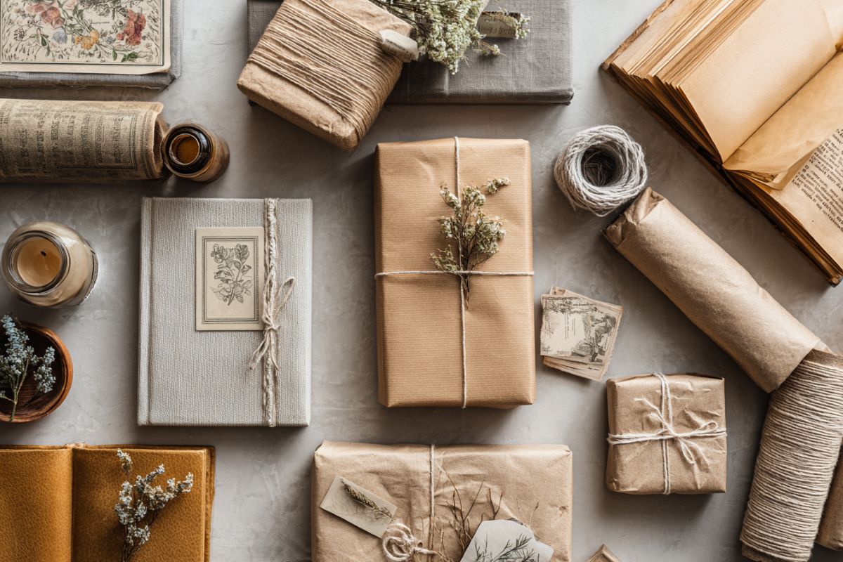 This shows wrapped gifts.