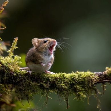 This shows a singing mouse.