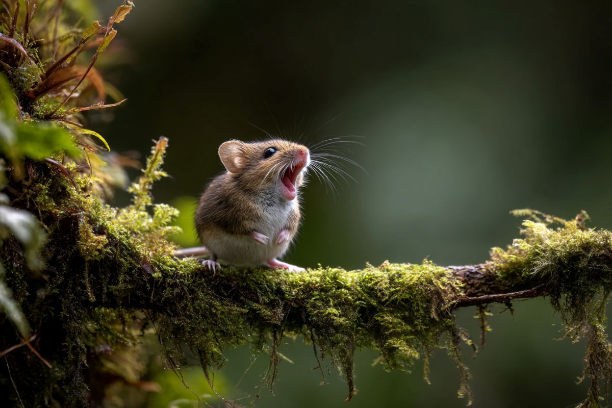 This shows a singing mouse.