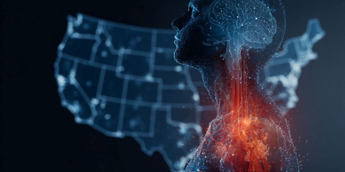 This shows a map and the overlay of a person.