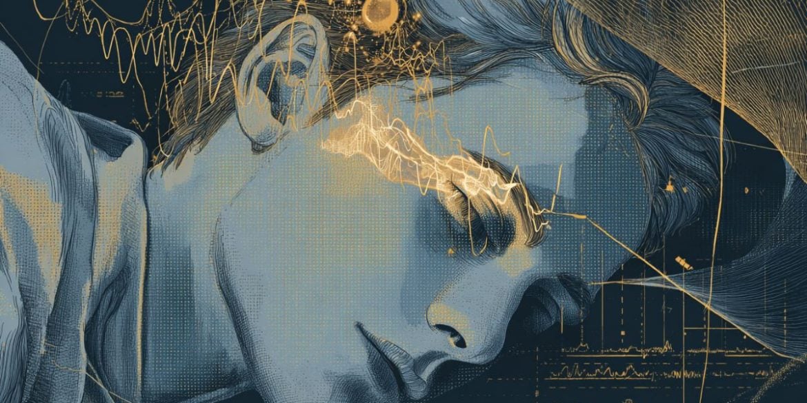 This shows a person sleeping.