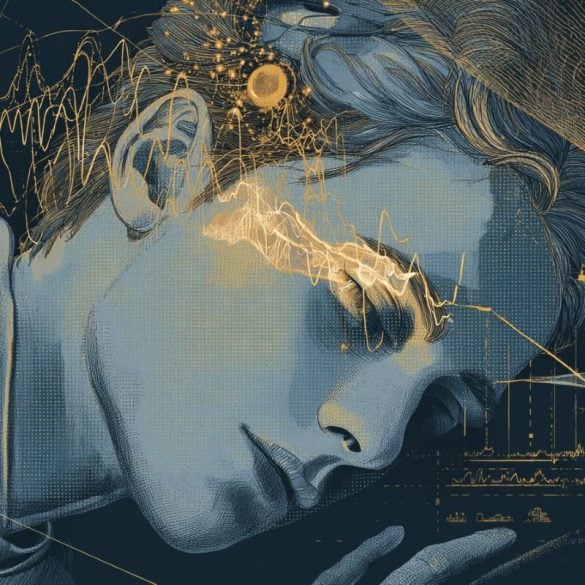 This shows a person sleeping.