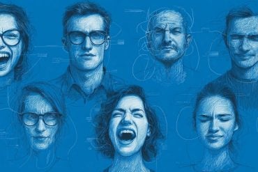 This shows faces expressing different emotions.