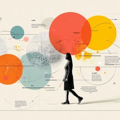 This shows a person and ven diagrams.