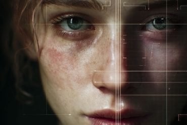 This shows an AI generated face. Could you spot it was generated by AI?