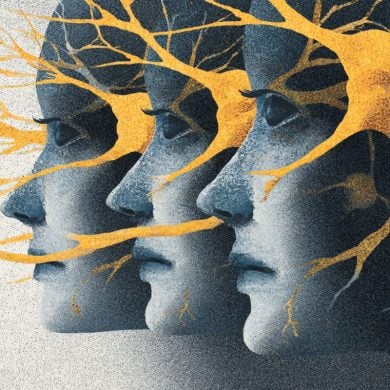 This shows three heads and neurons.