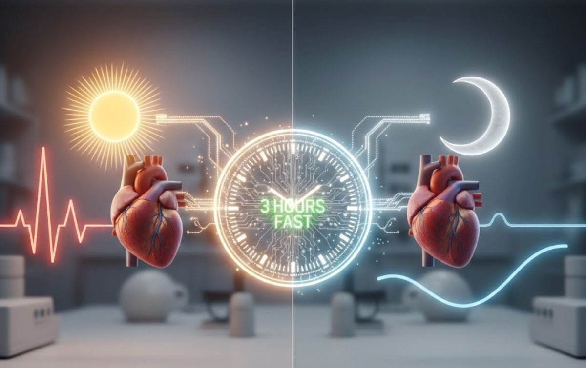 This shows two hearts, heart rate and a sun and moon.