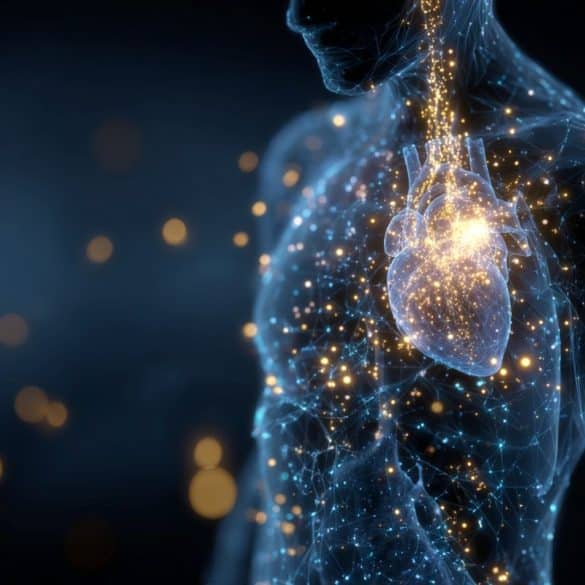 This shows a glowing heart.