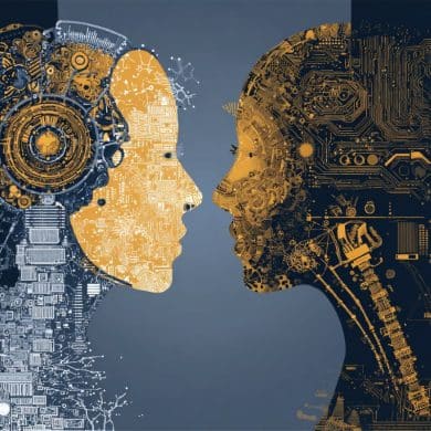 This shows a digital head and a person's head.