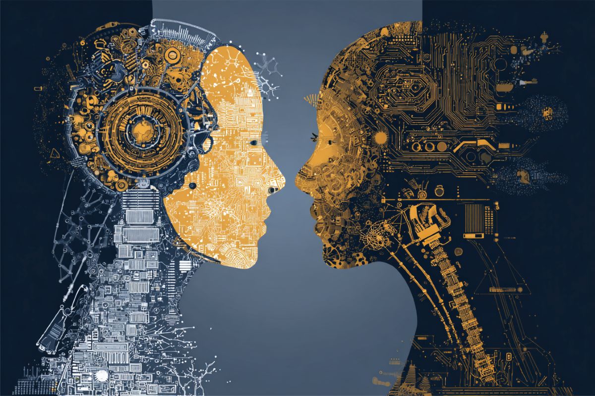 This shows a digital head and a person's head.