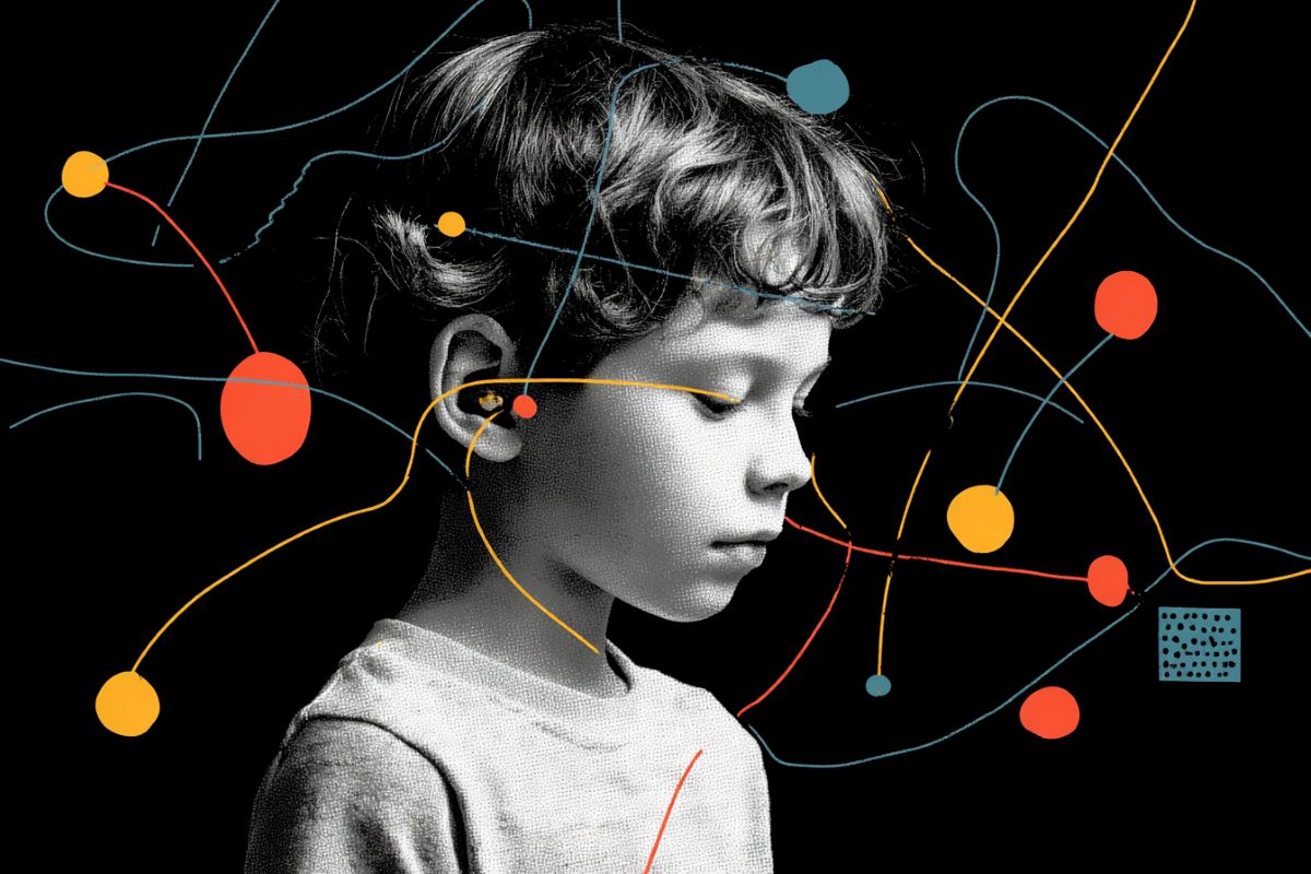 This shows a child's head.