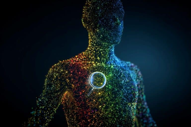 This shows the outline of a digital body.