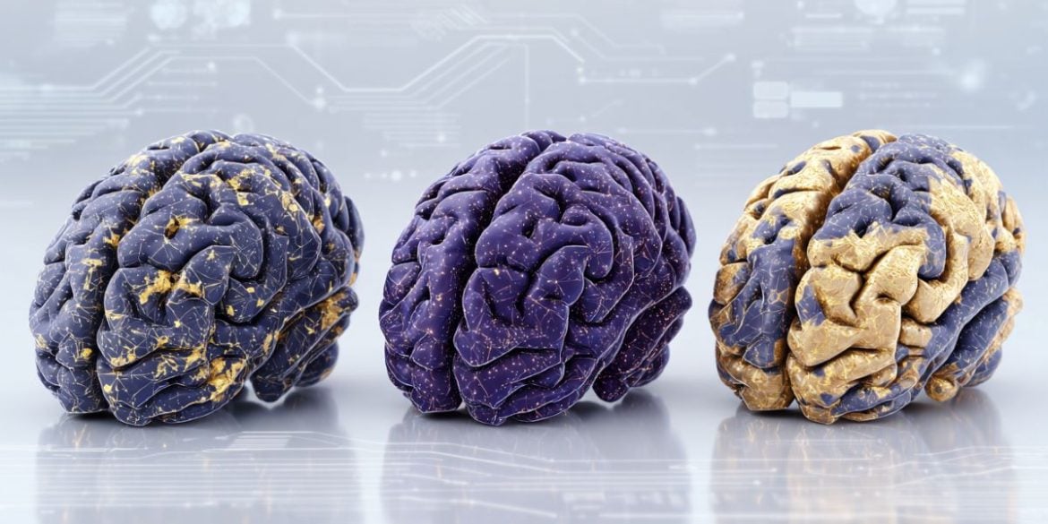 This shows three brains.