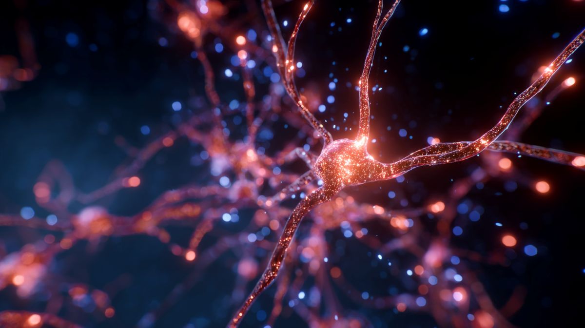 This shows a blood vessel in the brain.