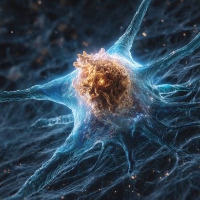 This shows a neuron.