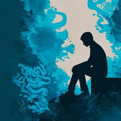 This shows a depressed person.