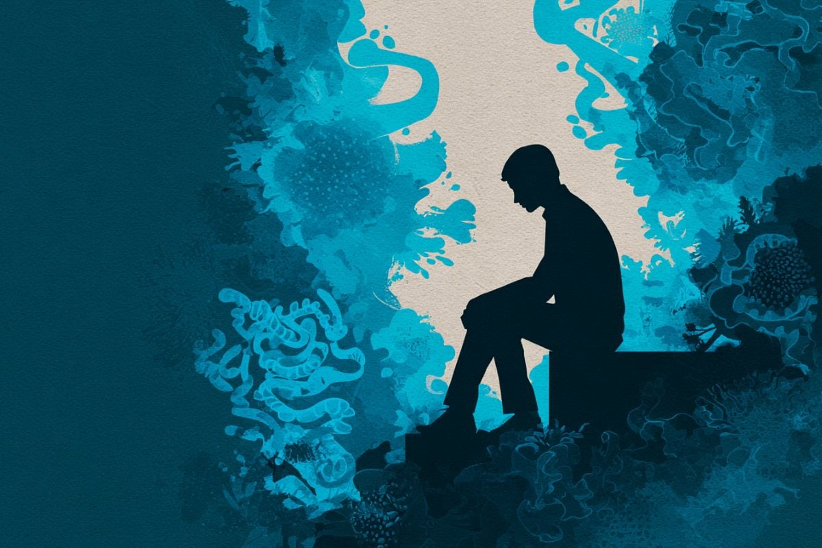 This shows a depressed person.