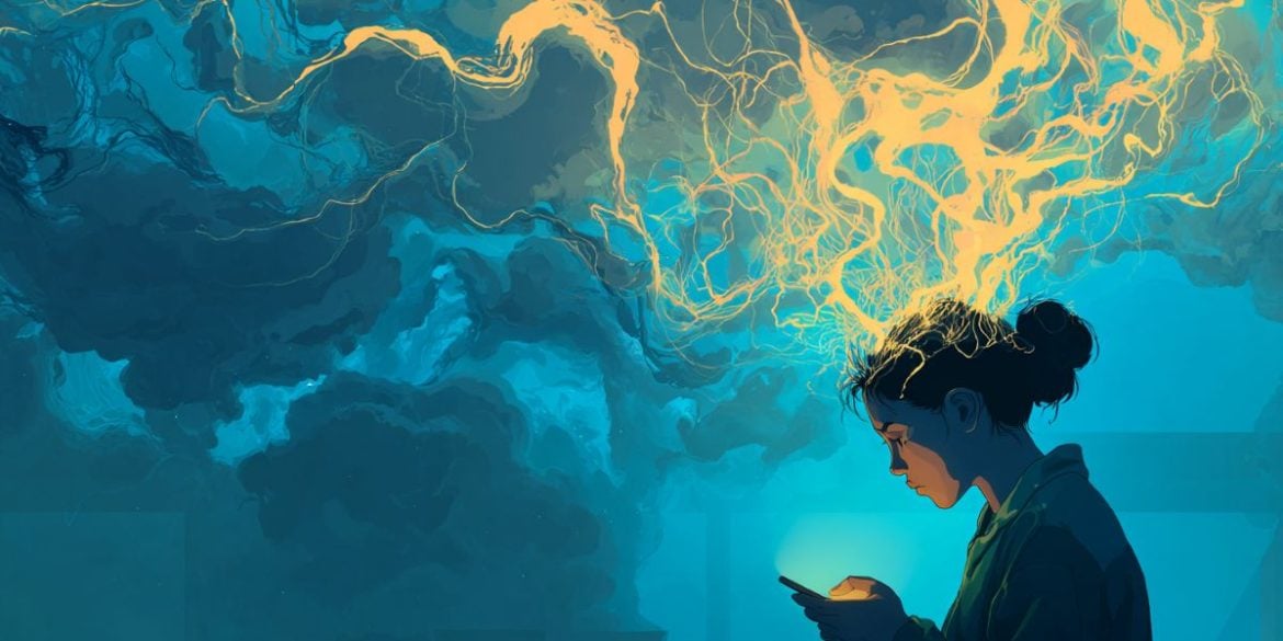 This shows a teen on a phone.