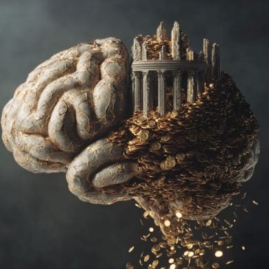 This shows a brain and gold coins.