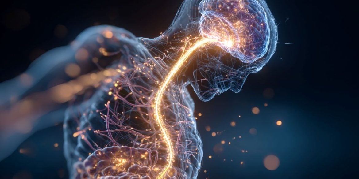 This shows the connection between gut and brain.