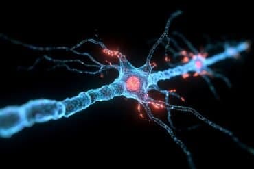 This shows a neuron.