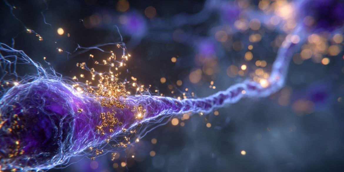 This shows a neuron.